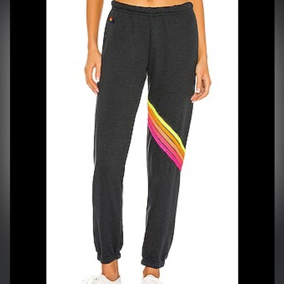 Aviator Nation Pants - Aviator nation chevron sweat pants in charcoal